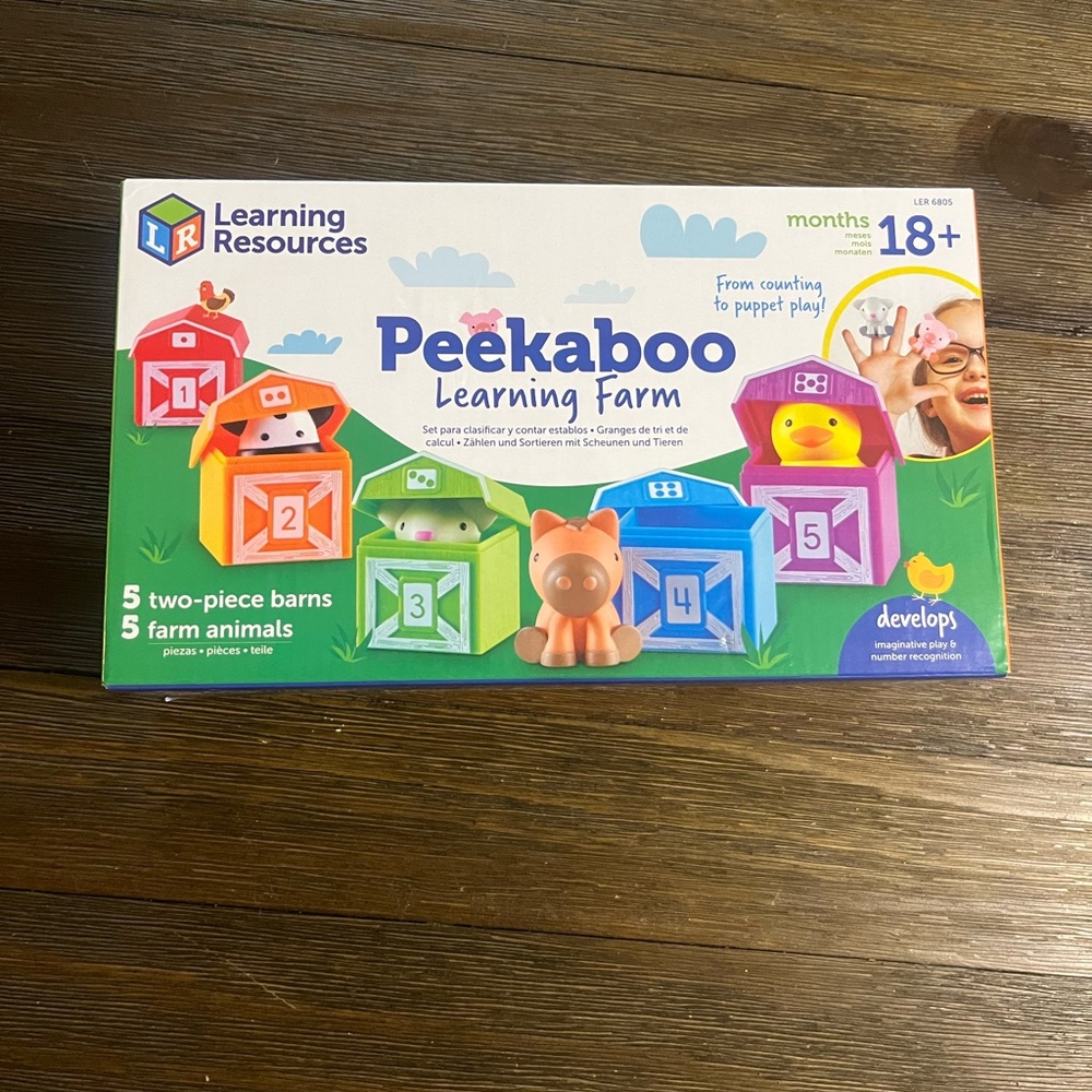 Learning Resources Peekaboo Learning Farm - Multicolor
